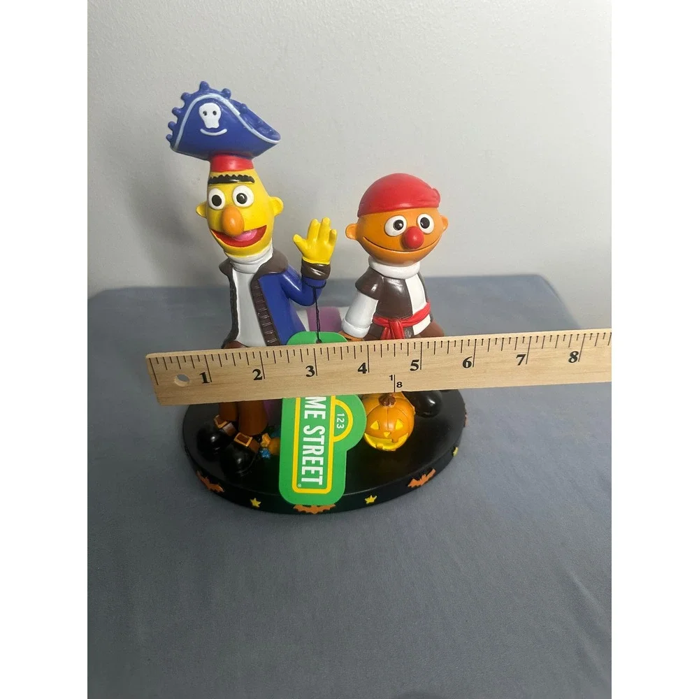 Sesame Street Bert and Ernie Pirate Halloween Figure Treasure Chest Decoration
